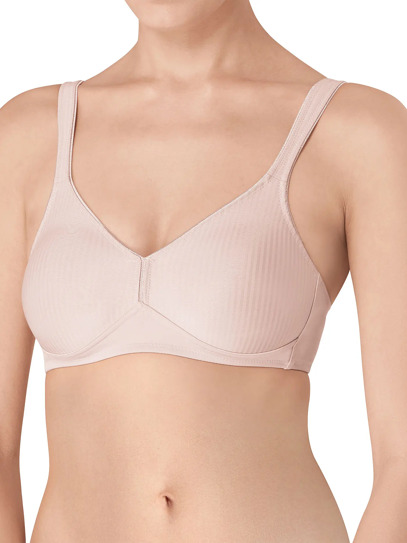 TRIUMPH | BH ohne Bügel  MODERN SOFT+COTTON Schwarz | beige
